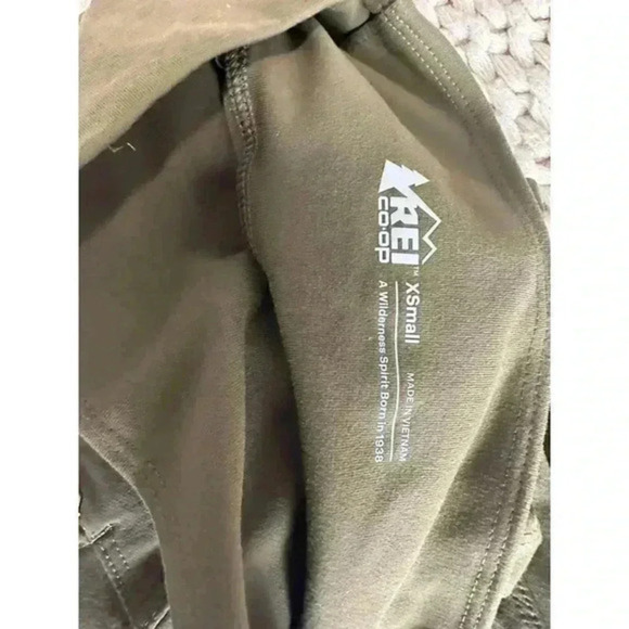 REI Co-op Flash Hybrid Tights Women's Size XSmall Color Army Cot Green - Picture 8 of 8